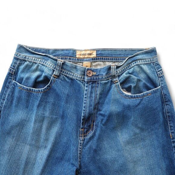 Decibel Vintage Y2K Streetwear Medium Wash Denim Shorts Men's 38 x 14 - Picture 6 of 7